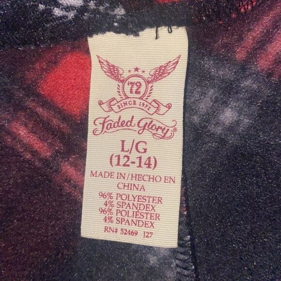 Faded Glory Plaid Fleece Pajama Bottoms! - Picture 5 of 6